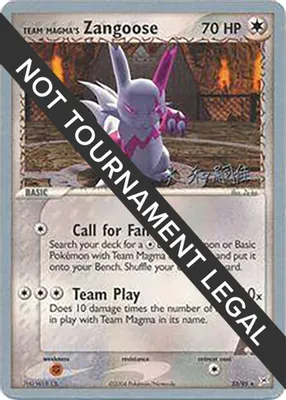 Team Magma's Zangoose - 2004 (Tsuguyoshi Yamato) from World Championship Decks