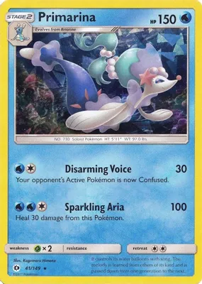 Primarina - 041/149 (Cracked Ice Holo) from Deck Exclusives