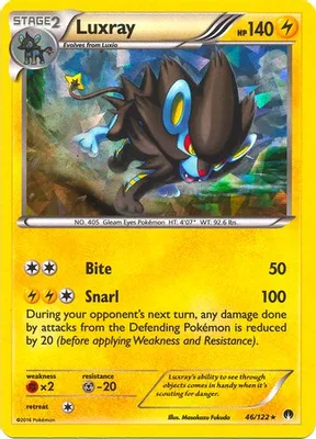 Luxray - 46/122 (Cracked Ice Holo) from Deck Exclusives