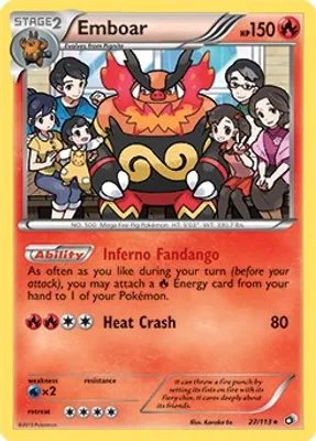 Emboar - 27/113 (Legendary Treasures) from Deck Exclusives