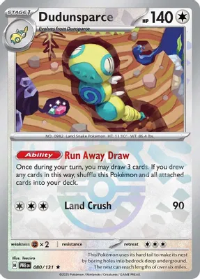 Dudunsparce (Master Ball Pattern) from SV: Prismatic Evolutions
