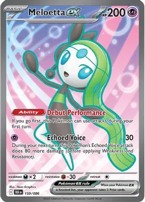 Meloetta ex - 159/086 from SV: Black Bolt
