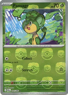 Pansage (Master Ball Pattern) from SV: Black Bolt
