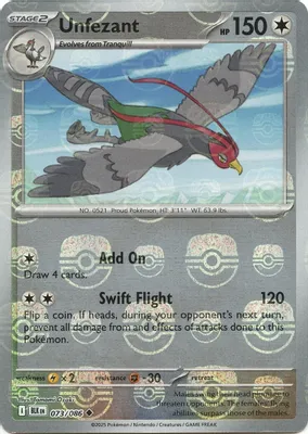 Unfezant (Master Ball Pattern) from SV: Black Bolt