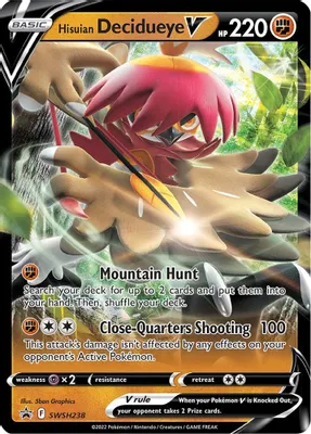 Hisuian Decidueye V - SWSH238 from SWSH: Sword & Shield Promo Cards