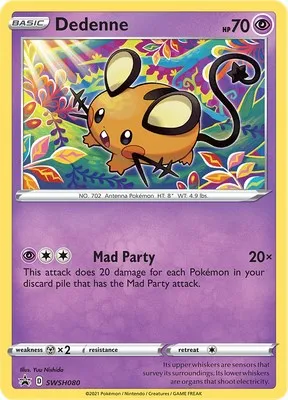 Dedenne - SWSH080 from SWSH: Sword & Shield Promo Cards