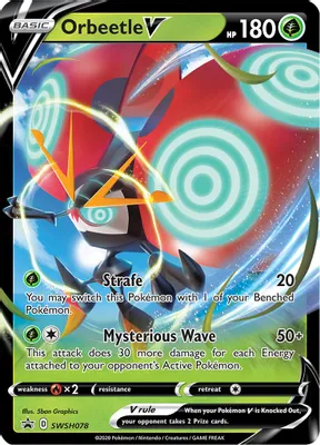 Orbeetle V - SWSH078 from SWSH: Sword & Shield Promo Cards