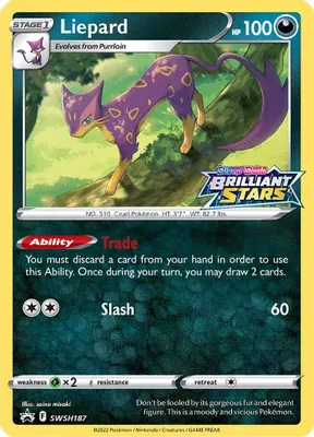 Liepard - SWSH187 from SWSH: Sword & Shield Promo Cards
