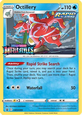Octillery - SWSH089 (Prerelease) from SWSH: Sword & Shield Promo Cards