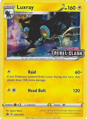 Luxray - SWSH023 (Prerelease) from SWSH: Sword & Shield Promo Cards