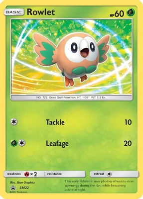 Rowlet - SM22 from SM Promos