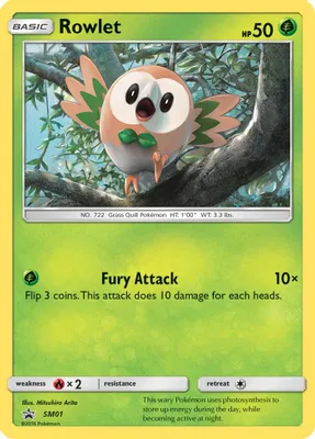 Rowlet - SM01 from SM Promos