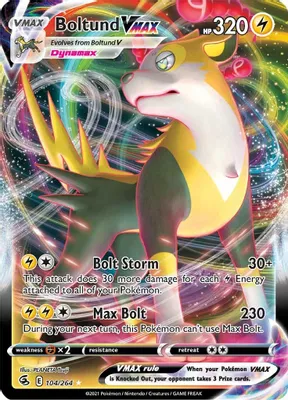 Boltund VMAX from SWSH08: Fusion Strike
