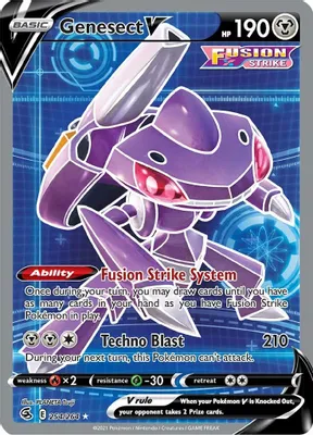Genesect V (Full Art) from SWSH08: Fusion Strike