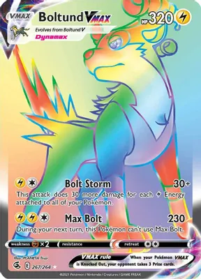 Boltund VMAX (Secret) from SWSH08: Fusion Strike