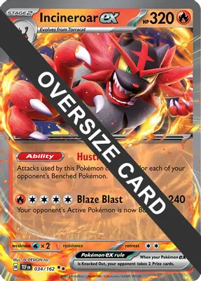 Incineroar ex - 034/162 from Jumbo Cards