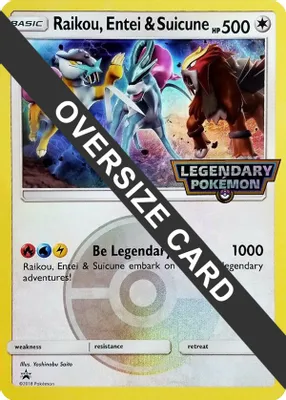 Raikou, Entei & Suicune from Jumbo Cards