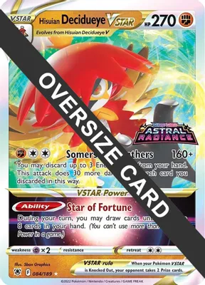 Hisuian Decidueye VSTAR - 084/189 from Jumbo Cards