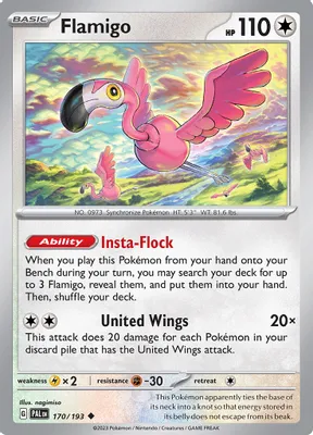 Flamigo from SV02: Paldea Evolved