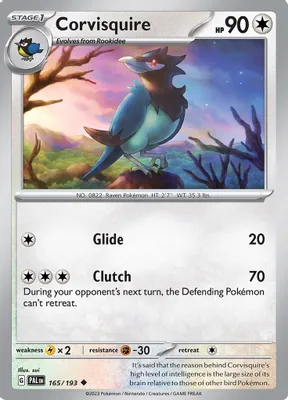 Corvisquire from SV02: Paldea Evolved