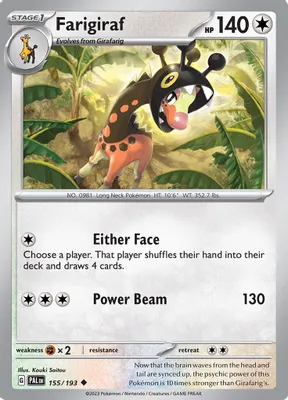 Farigiraf from SV02: Paldea Evolved
