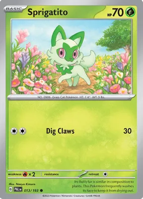 Sprigatito - 013/193 from SV02: Paldea Evolved