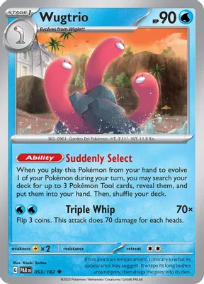 Wugtrio from SV04: Paradox Rift
