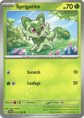 Sprigatito from SV01: Scarlet & Violet Base Set