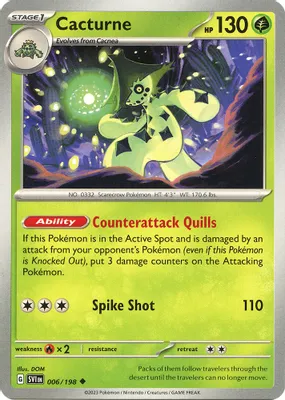Cacturne - 006/198 from SV01: Scarlet & Violet Base Set