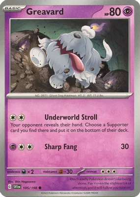 Greavard - 105/198 from SV01: Scarlet & Violet Base Set