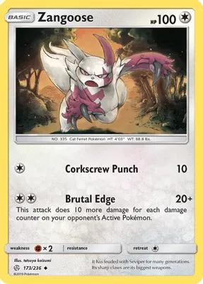 Zangoose from SM - Cosmic Eclipse