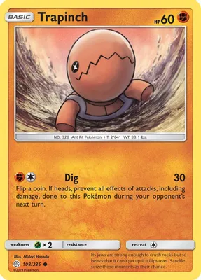 Trapinch - 108/236 from SM - Cosmic Eclipse