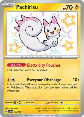 Pachirisu from SV: Paldean Fates