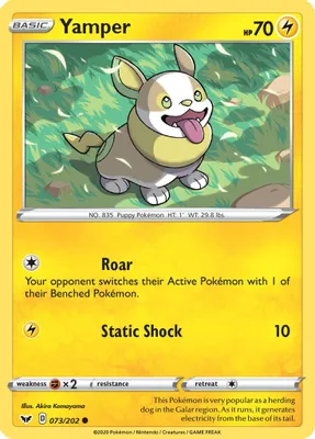 Yamper (073) from SWSH01: Sword & Shield Base Set
