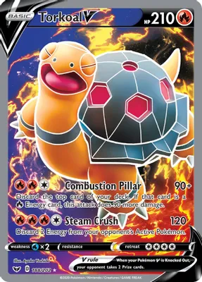 Torkoal V (Full Art) from SWSH01: Sword & Shield Base Set