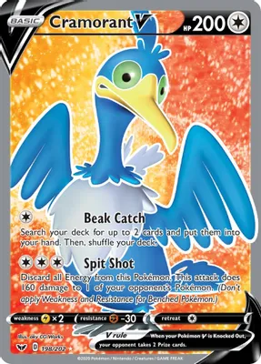 Cramorant V (Full Art) from SWSH01: Sword & Shield Base Set