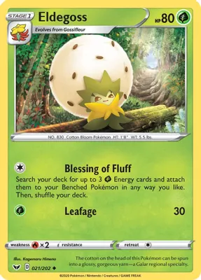 Eldegoss from SWSH01: Sword & Shield Base Set