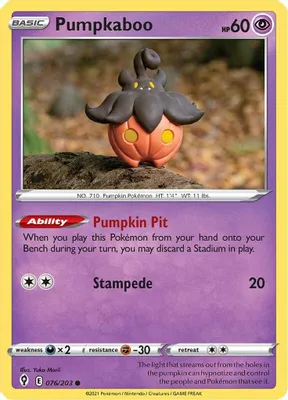 Pumpkaboo from SWSH07: Evolving Skies