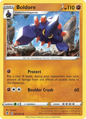 Boldore from SWSH07: Evolving Skies