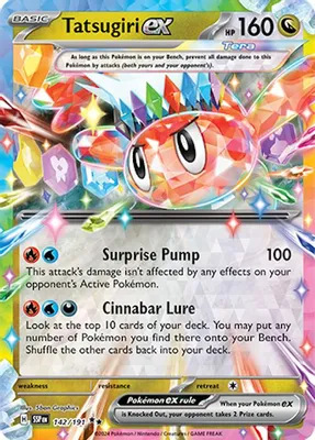 Tatsugiri ex - 142/191 from SV08: Surging Sparks