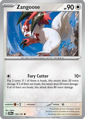 Zangoose from SV08: Surging Sparks