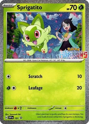 Sprigatito - 191 from SV: Scarlet & Violet Promo Cards