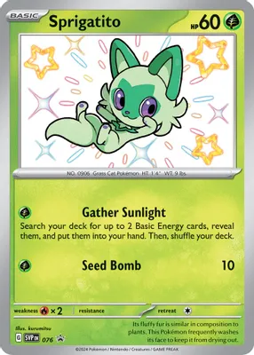 Sprigatito - 076 from SV: Scarlet & Violet Promo Cards