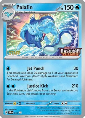 Palafin - 036 (Prerelease) [Staff] from SV: Scarlet & Violet Promo Cards