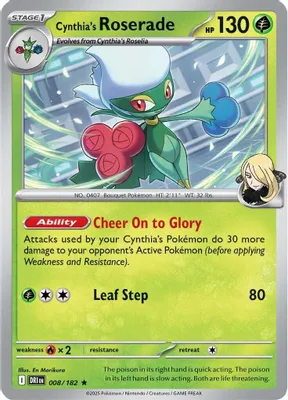 Cynthia's Roserade from SV10: Destined Rivals