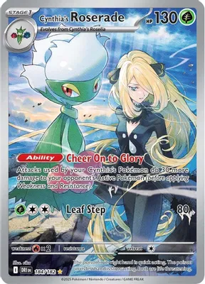 Cynthia's Roserade - 184/182 from SV10: Destined Rivals