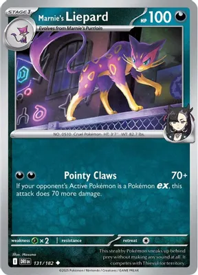 Marnie's Liepard from SV10: Destined Rivals