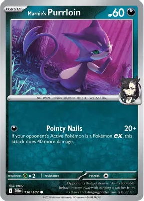 Marnie's Purrloin from SV10: Destined Rivals