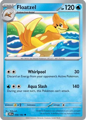 Floatzel from SV10: Destined Rivals