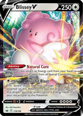 Blissey V from SWSH06: Chilling Reign